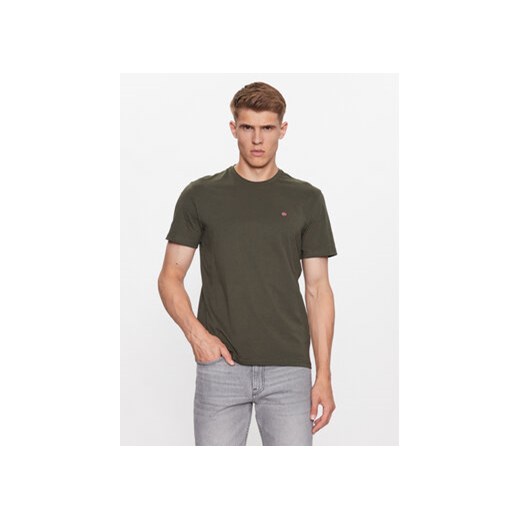 Napapijri T-Shirt Salis NP0A4H8D Zielony Regular Fit ze sklepu MODIVO w kategorii T-shirty męskie - zdjęcie 168542442
