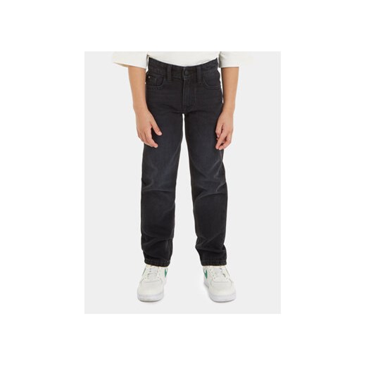 Calvin Klein Jeans Jeansy IB0IB01788 Czarny Straight Fit ze sklepu MODIVO w kategorii Spodnie chłopięce - zdjęcie 168542630