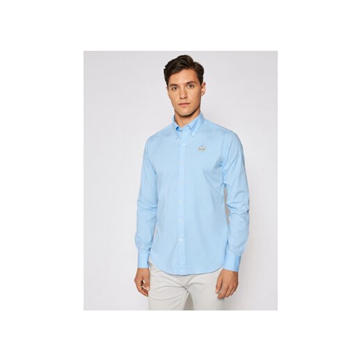 La Martina Koszula Poplin CCMC02 PP003 Niebieski Slim Fit ze sklepu MODIVO w kategorii Koszule męskie - zdjęcie 168542673
