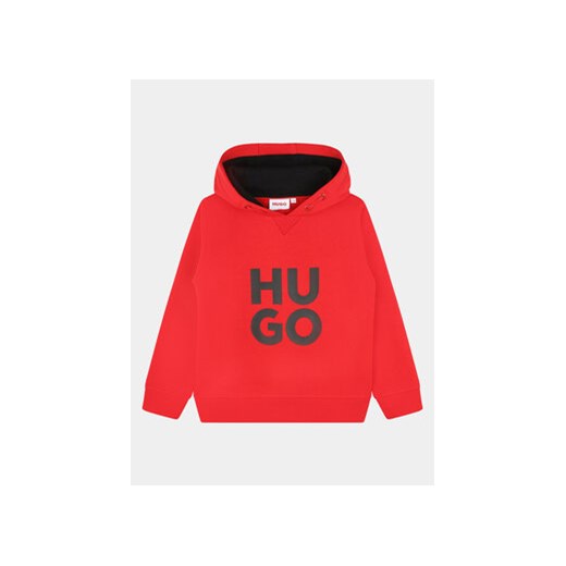 Hugo Bluza G25152 S Czerwony Regular Fit 12Y wyprzedaż MODIVO