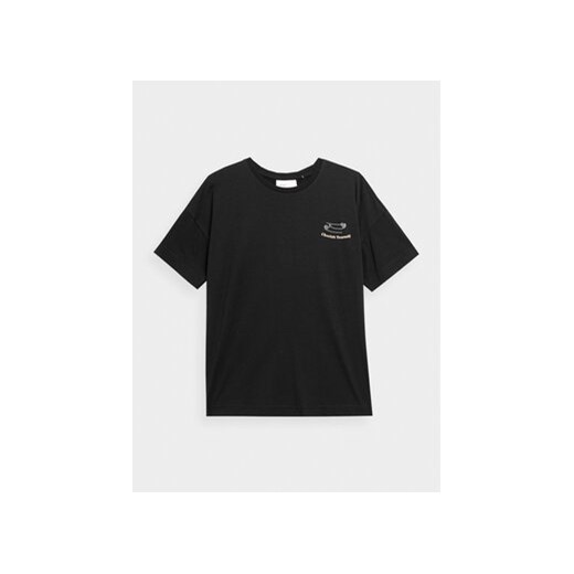 Outhorn T-Shirt OTHAW23TTSHF0843 Czarny Regular Fit ze sklepu MODIVO w kategorii Bluzki damskie - zdjęcie 168543290