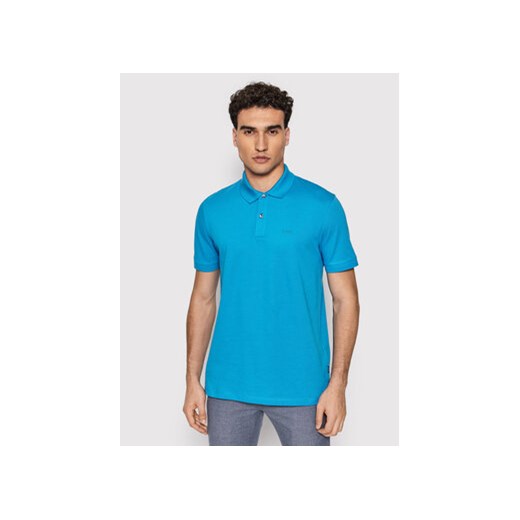 Boss Polo Pallas 50468301 Niebieski Regular Fit ze sklepu MODIVO w kategorii T-shirty męskie - zdjęcie 168543664