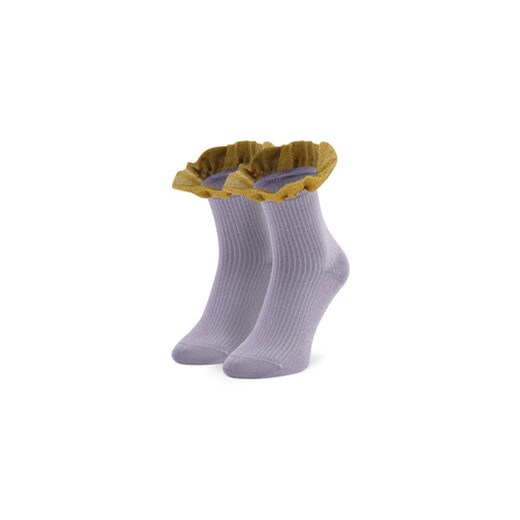Happy Socks Skarpety wysokie damskie SISCAY12-5000 Fioletowy ze sklepu MODIVO w kategorii Skarpetki damskie - zdjęcie 168543710