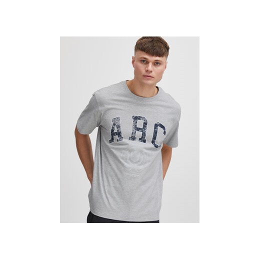 Solid T-Shirt 21107872 Szary Regular Fit ze sklepu MODIVO w kategorii T-shirty męskie - zdjęcie 168543741
