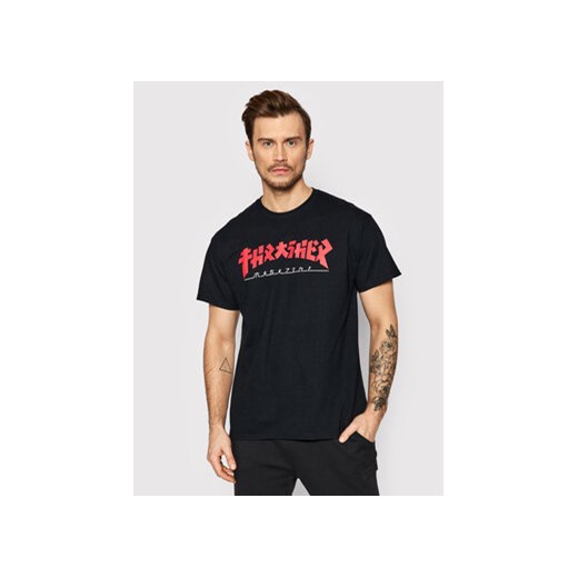 Thrasher T-Shirt Godzilla Czarny Regular Fit ze sklepu MODIVO w kategorii T-shirty męskie - zdjęcie 168543824