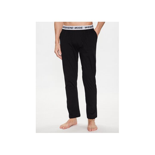 Brave Soul Spodnie piżamowe MLWB-149KAIDEN Czarny Regular Fit ze sklepu MODIVO w kategorii Piżamy męskie - zdjęcie 168543904