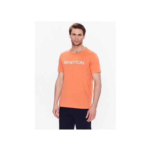 United Colors Of Benetton T-Shirt 3I1XU100A Pomarańczowy Regular Fit ze sklepu MODIVO w kategorii T-shirty męskie - zdjęcie 168543922