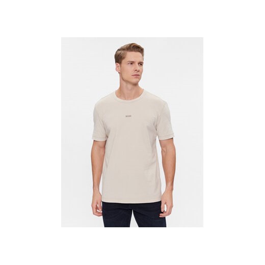 Boss T-Shirt Tokks 50502173 Beżowy Regular Fit ze sklepu MODIVO w kategorii T-shirty męskie - zdjęcie 168544380