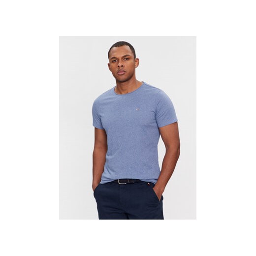 Tommy Jeans T-Shirt Jaspe DM0DM09586 Niebieski Slim Fit ze sklepu MODIVO w kategorii T-shirty męskie - zdjęcie 168544964