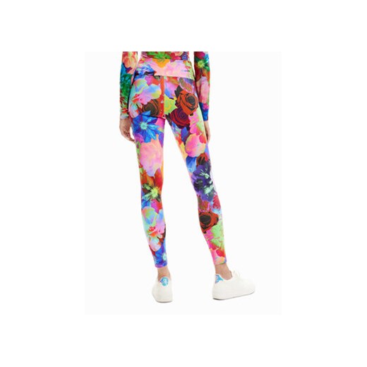 Desigual Legginsy Tulipa 23SWKK07 Kolorowy Slim Fit Desigual L wyprzedaż MODIVO