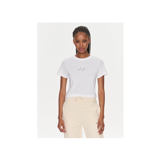 Hugo T-Shirt Classic 50508289 Biały Regular Fit ze sklepu MODIVO w kategorii Bluzki damskie - zdjęcie 168545113