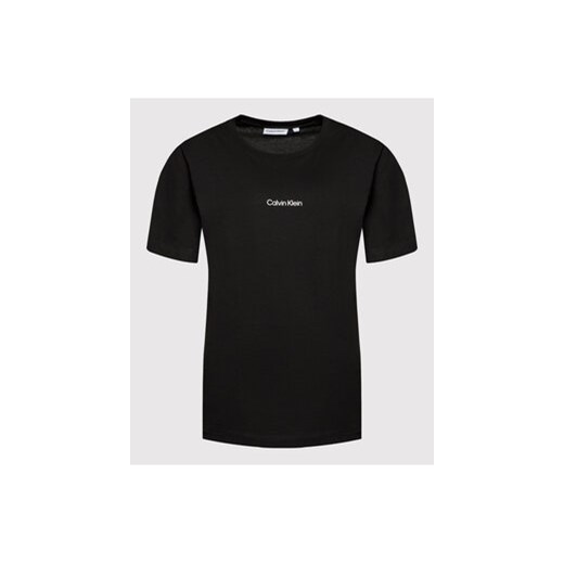 Calvin Klein Curve T-Shirt Inclusive Micro Logo K20K203712 Czarny Regular Fit 4XL wyprzedaż MODIVO