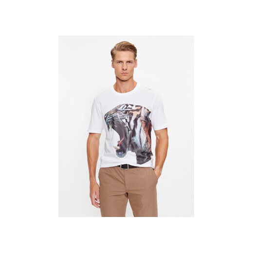 Hugo T-Shirt 50494577 Biały Regular Fit ze sklepu MODIVO w kategorii T-shirty męskie - zdjęcie 168545241