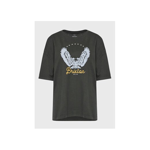 Brixton T-Shirt Freebird 16794 Szary Oversize ze sklepu MODIVO w kategorii Bluzki damskie - zdjęcie 168545314