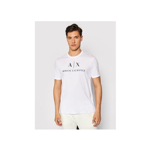 Armani Exchange T-Shirt 8NZTCJ Z8H4Z 1100 Biały Slim Fit ze sklepu MODIVO w kategorii T-shirty męskie - zdjęcie 168545701