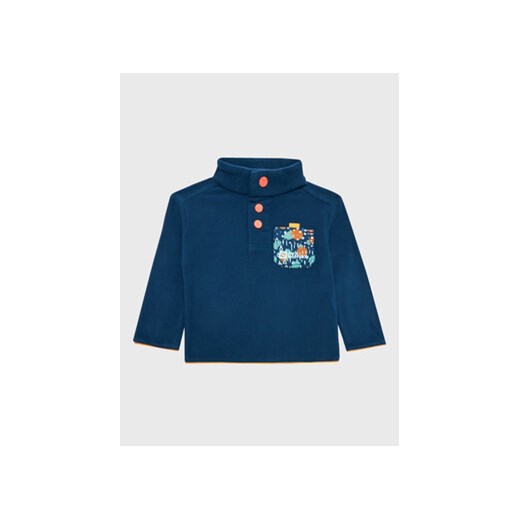 Jack Wolfskin Polar Villi Button 1609951 Granatowy Regular Fit ze sklepu MODIVO w kategorii Bluzy chłopięce - zdjęcie 168545931