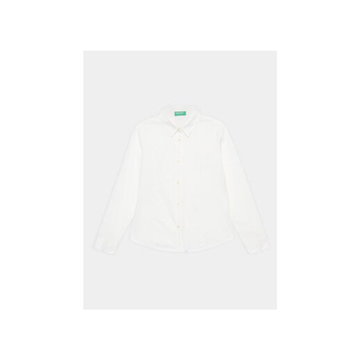 United Colors Of Benetton Koszula 5TUXCQ00Q Biały Regular Fit ze sklepu MODIVO w kategorii Koszule chłopięce - zdjęcie 168546222