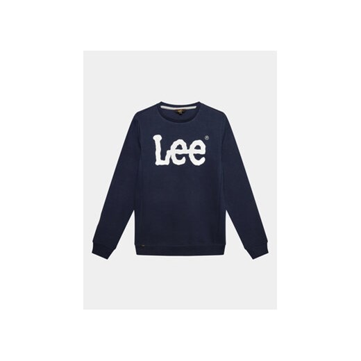 Lee Bluza Wobbly Graphic LEE0006 Granatowy Regular Fit ze sklepu MODIVO w kategorii Bluzy chłopięce - zdjęcie 168546523