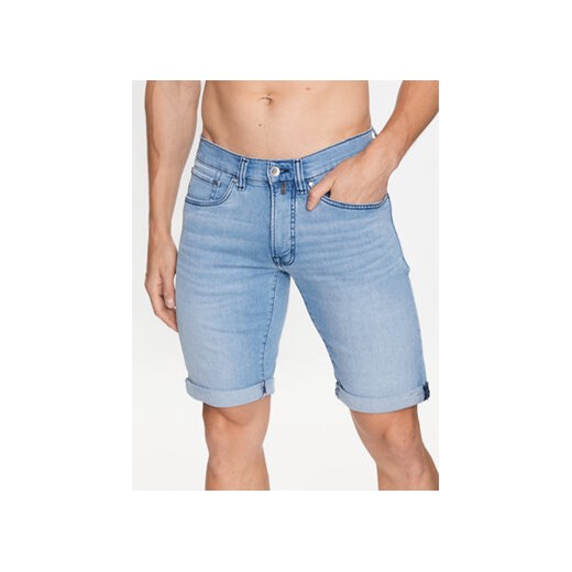 Pierre Cardin Szorty jeansowe 30330/000/8075 Niebieski Regular Fit ze sklepu MODIVO w kategorii Spodenki męskie - zdjęcie 168546733