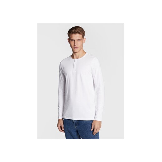 Solid Longsleeve 21106135 Biały Regular Fit ze sklepu MODIVO w kategorii T-shirty męskie - zdjęcie 168546841