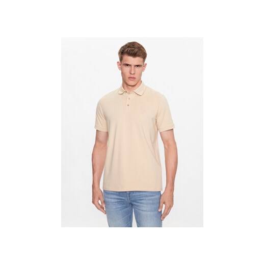 KARL LAGERFELD Polo 745401 533221 Beżowy Regular Fit ze sklepu MODIVO w kategorii T-shirty męskie - zdjęcie 168547091