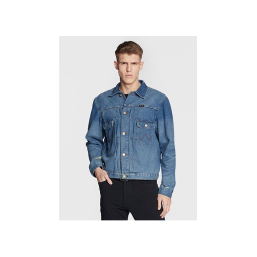 Wrangler Kurtka jeansowa LEON BRIDGES W4J9CI424 112328261 Niebieski Regular Fit ze sklepu MODIVO w kategorii Kurtki męskie - zdjęcie 168547774