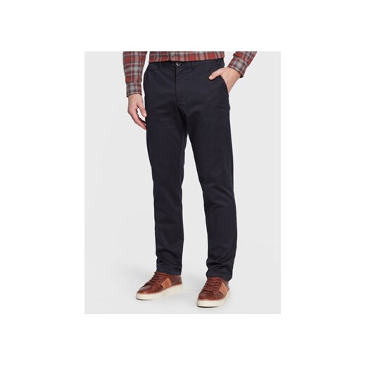 Sisley Spodnie materiałowe 4XRUSF01M Granatowy Regular Fit ze sklepu MODIVO w kategorii Spodnie męskie - zdjęcie 168548012