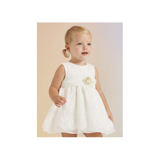 Abel & Lula Sukienka elegancka 5013 Biały ze sklepu MODIVO w kategorii Ubranka do chrztu - zdjęcie 168548340