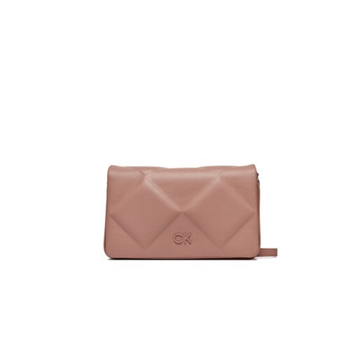 Calvin Klein Torebka Re-Lock Quilt Shoulder Bag K60K611021 Różowy ze sklepu MODIVO w kategorii Listonoszki - zdjęcie 168548790