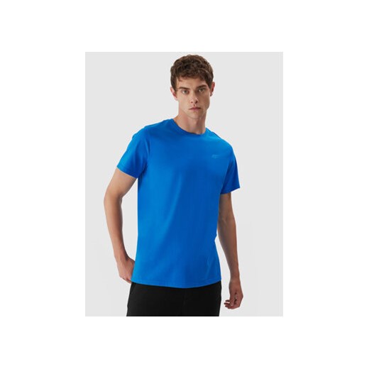 4F T-Shirt 4FAW23TTSHM0876 Niebieski Regular Fit ze sklepu MODIVO w kategorii T-shirty męskie - zdjęcie 168548944