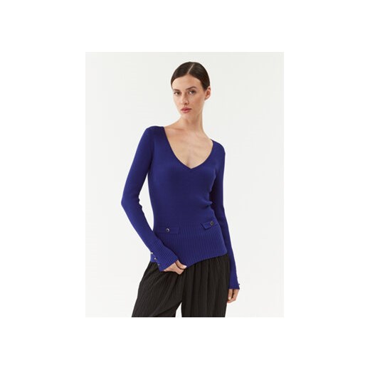Morgan Sweter 232-MAZ Niebieski Slim Fit ze sklepu MODIVO w kategorii Swetry damskie - zdjęcie 168549052