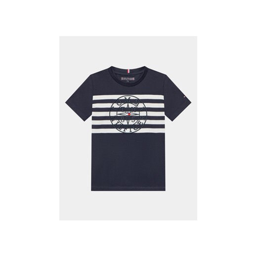 Tommy Hilfiger T-Shirt Nautical KB0KB08205 D Granatowy Regular Fit ze sklepu MODIVO w kategorii T-shirty chłopięce - zdjęcie 168549932