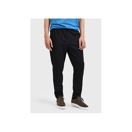 Selected Homme Spodnie materiałowe Selby 16085172 Czarny Slim Tapered Fit ze sklepu MODIVO w kategorii Spodnie męskie - zdjęcie 168549953