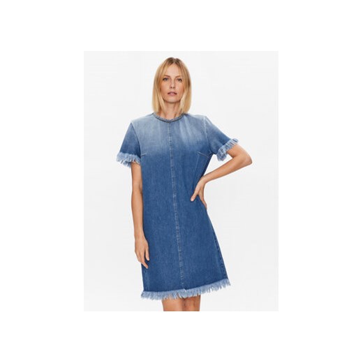 Fabiana Filippi Sukienka jeansowa ABD273B572 Niebieski Regular Fit ze sklepu MODIVO w kategorii Sukienki - zdjęcie 168550080
