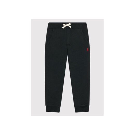 Polo Ralph Lauren Spodnie dresowe 323720897002 Czarny Regular Fit ze sklepu MODIVO w kategorii Spodnie chłopięce - zdjęcie 168550092