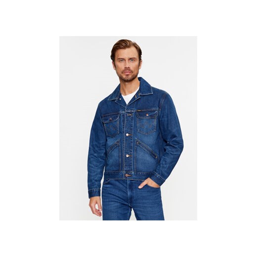 Wrangler Kurtka jeansowa 124Mj 112341043 Niebieski Regular Fit Wrangler S promocja MODIVO