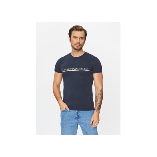Emporio Armani Underwear T-Shirt 111035 3F729 00135 Granatowy Regular Fit ze sklepu MODIVO w kategorii T-shirty męskie - zdjęcie 168550293