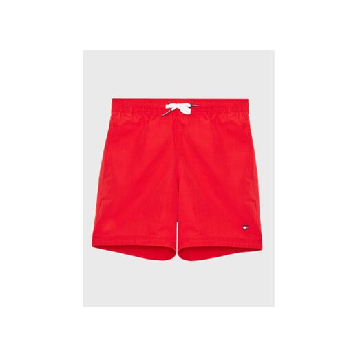 Tommy Hilfiger Szorty kąpielowe UB0UB00482 Czerwony Regular Fit ze sklepu MODIVO w kategorii Kąpielówki chłopięce - zdjęcie 168550532