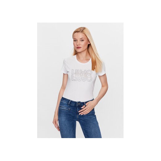 Liu Jo T-Shirt WF3085 J6308 Biały Regular Fit ze sklepu MODIVO w kategorii Bluzki damskie - zdjęcie 168550891