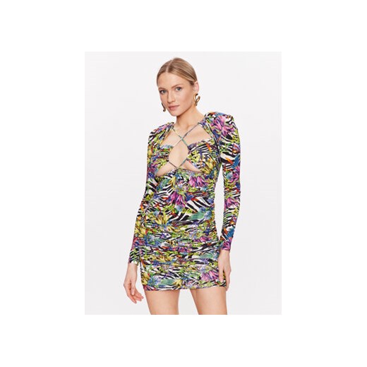 Just Cavalli Sukienka codzienna 74PBO916 Kolorowy Slim Fit ze sklepu MODIVO w kategorii Sukienki - zdjęcie 168550950