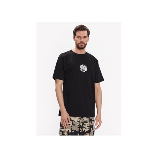 DC T-Shirt Jaakko Cubic ADYZT05260 Czarny Relaxed Fit ze sklepu MODIVO w kategorii T-shirty męskie - zdjęcie 168551122