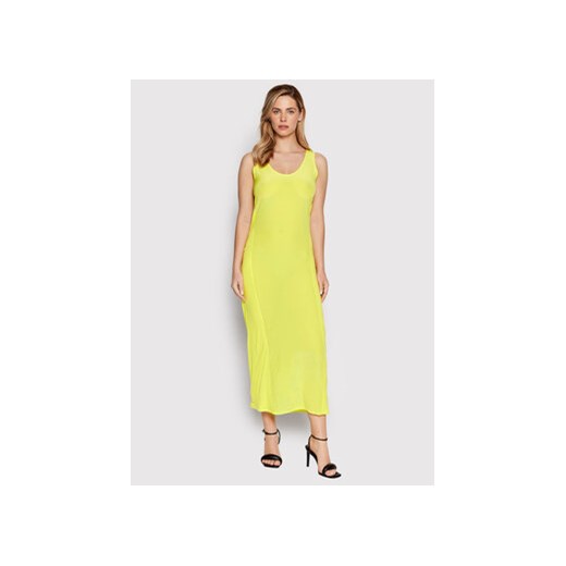 Calvin Klein Sukienka letnia K20K203854 Żółty Slim Fit Calvin Klein XL promocja MODIVO