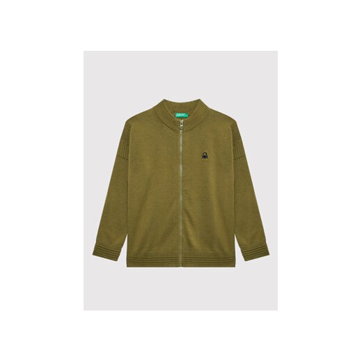 United Colors Of Benetton Sweter 12CDC500A Zielony Regular Fit United Colors Of Benetton 160 okazja MODIVO