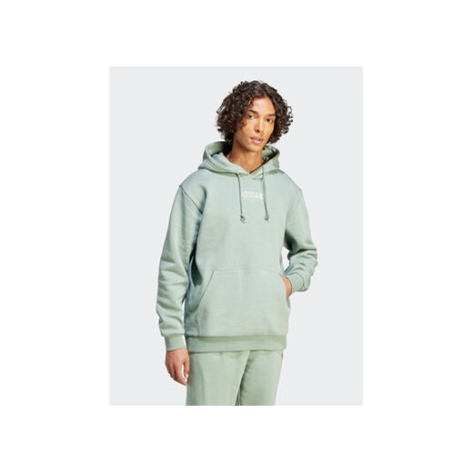 adidas Bluza IR8358 Zielony Loose Fit ze sklepu MODIVO w kategorii Bluzy męskie - zdjęcie 168551811