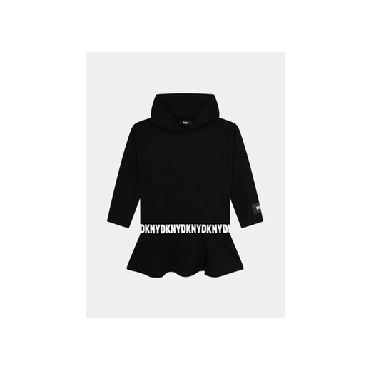 DKNY Sukienka dzianinowa D32905 D Czarny Regular Fit 16Y okazyjna cena MODIVO