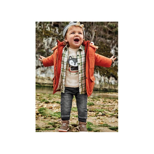 Mayoral Jeansy 2535 Szary Regular Fit Mayoral 9M promocyjna cena MODIVO
