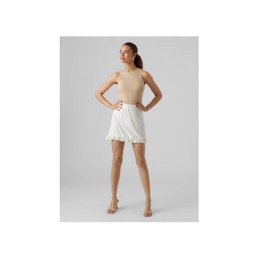 Vero Moda Spódnica mini Tassa 10286069 Biały Regular Fit ze sklepu MODIVO w kategorii Spódnice - zdjęcie 168552640