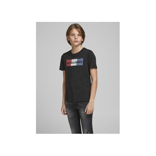 Jack&Jones Junior T-Shirt Corp Logo 12152730 Czarny Regular Fit ze sklepu MODIVO w kategorii T-shirty chłopięce - zdjęcie 168552744