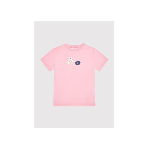 adidas T-Shirt Flower Print HF7466 Różowy Regular Fit ze sklepu MODIVO w kategorii Bluzki dziewczęce - zdjęcie 168552831