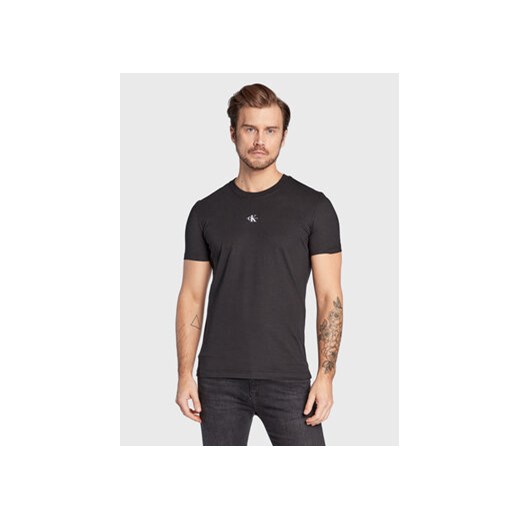 Calvin Klein Jeans T-Shirt Monogram J30J322466 Czarny Regular Fit XXL wyprzedaż MODIVO
